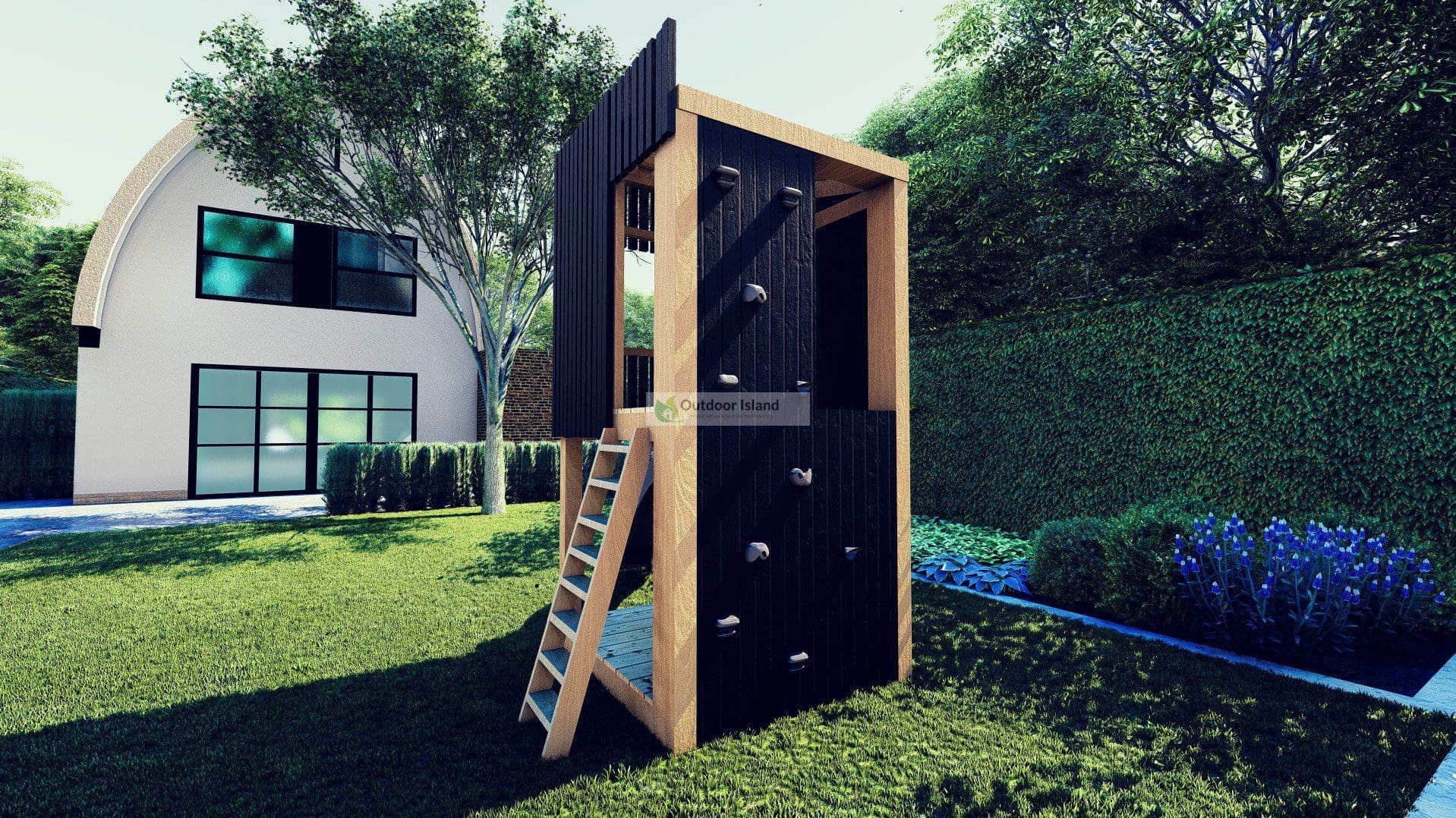 Moderne Douglas Speeltorens Outdoor Island